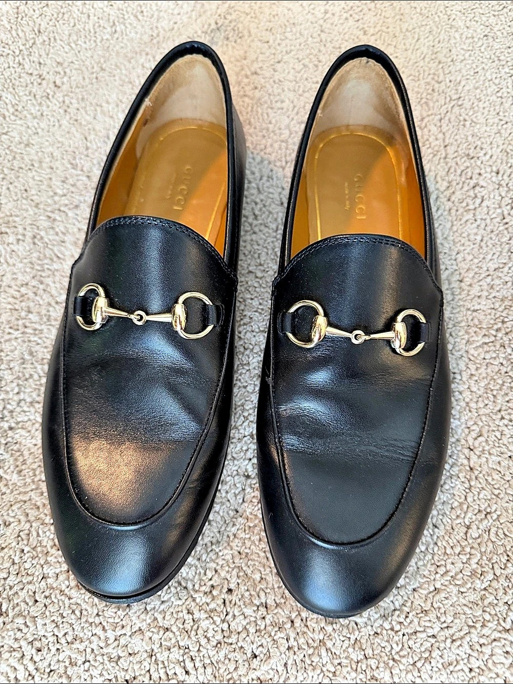 Gucci Jordaan Horsebit Loafer Black US 7